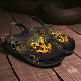 Classic Clogs Snake Head with Golden Skin