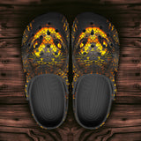 Classic Clogs Snake Head with Golden Skin