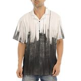 Hawaiian Shirt Watercolor Cityscape Painting