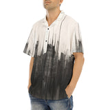 Hawaiian Shirt Watercolor Cityscape Painting