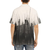 Hawaiian Shirt Watercolor Cityscape Painting