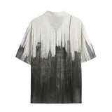 Hawaiian Shirt Watercolor Cityscape Painting
