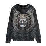 Men's Zip Up Hoodie Ancient Aztec God