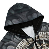 Men's Zip Up Hoodie Ancient Aztec God