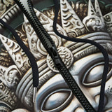 Men's Zip Up Hoodie Ancient Aztec God