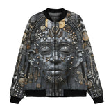 Bomber Jacket 3D Robot Head with Gears