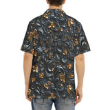 Hawaiian Shirt Colorful Swirls on Black