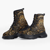 Casual Leather Chunky Boots Steampunk Fantastical Machines