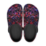 Classic Clogs Art of Red and Blue Fractal