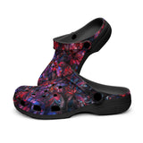 Classic Clogs Art of Red and Blue Fractal