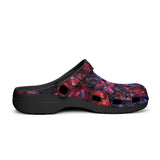 Classic Clogs Art of Red and Blue Fractal