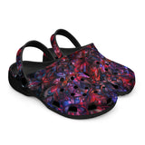 Classic Clogs Art of Red and Blue Fractal