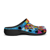 Classic Clogs Colorful Dog Abstract Shapes