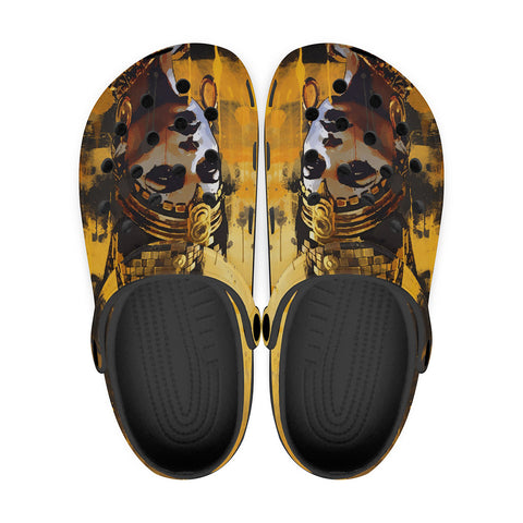 Classic Clogs Egyptian Queen Gold and Black Art