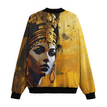 Bomber Jacket Egyptian Queen Gold and Black Art