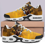 Air Cushion Sneakers Egyptian Queen Gold and Black Art