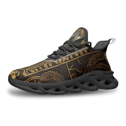 Sports Sneakers Egypt Anubis-Cat Gold and Black Stone