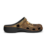 Classic Clogs Golden Egyptian Symbols Engraved on Wall