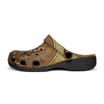 Classic Clogs Golden Egyptian Symbols Engraved on Wall