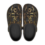 Classic Clogs Golden Pharaoh Skull Art