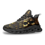 Sports Sneakers Golden Pharaoh Skull Art