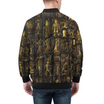 Bomber Jacket Golden Pharaoh Skull Art