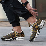 Air Cushion Sneakers Golden Pharaoh Skull Art