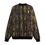 Bomber Jacket Golden Pharaoh Skull Art