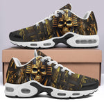 Air Cushion Sneakers Golden Pharaoh Skull Art