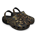 Classic Clogs Golden Pharaoh Skull Art