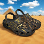 Classic Clogs Golden Pharaoh Skull Art