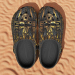 Classic Clogs Golden Pharaoh Skull Art