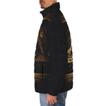 Down-Padded Puffer Jacket Mysterious Egyptian Symbolism