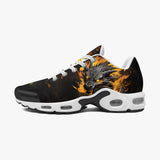 Air Cushion Sneakers Yellow Dragon on Fire