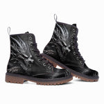 Leather Boots Gray Dragon Apocalypse Art
