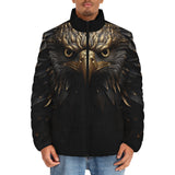 Down-Padded Puffer Jacket Eagle with Gold Feathers