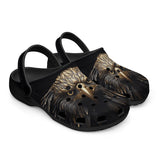 Classic Clogs Eagle with Gold Feathers