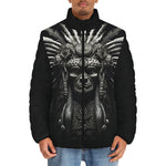 Down-Padded Puffer Jacket Indian Chief Icon Art