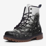 Leather Boots Black Octopus Monster Tentacles