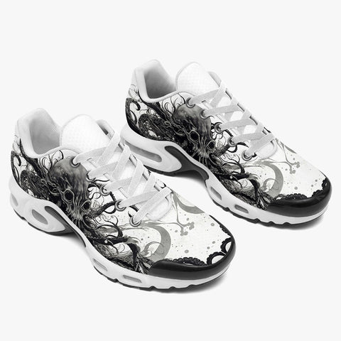 Air Cushion Sneakers Black Octopus Monster Tentacles