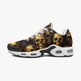 Air Cushion Sneakers Golden Skulls Pattern