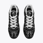 Air Cushion Sneakers Shiny Silver Skulls