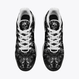 Air Cushion Sneakers Shiny Silver Skulls