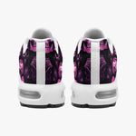 Air Cushion Sneakers Pink and Black Skulls