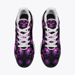 Air Cushion Sneakers Pink and Black Skulls