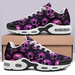 Air Cushion Sneakers Pink and Black Skulls