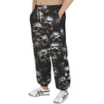 Men's Sweatpants Silver Skulls Art