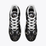 Air Cushion Sneakers Silver Skulls Art