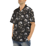 Hawaiian Shirt Silver Skulls Art