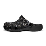 Classic Clogs Silver Skulls Art